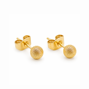 The Zuri Studs 24K gold plated mini stud earrings